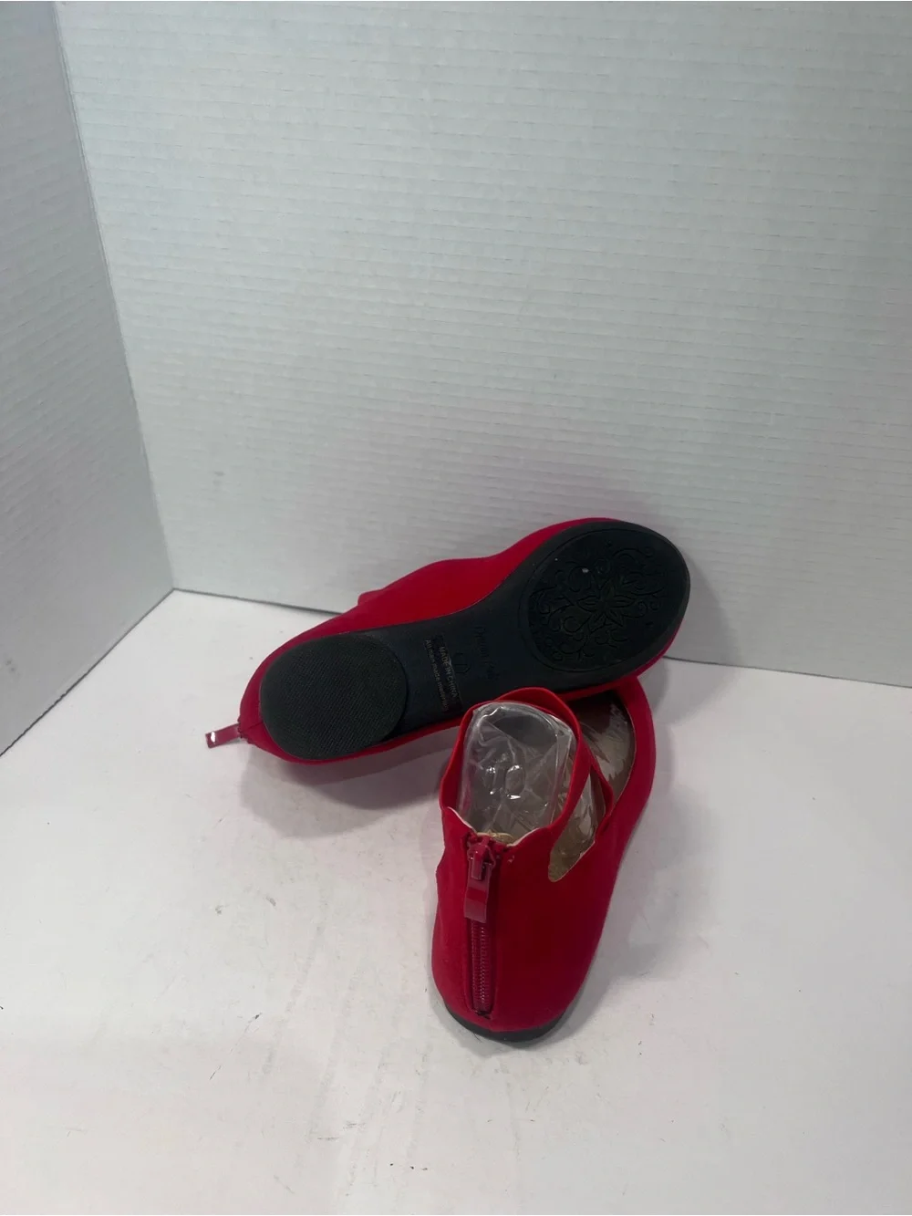 Dream Pairs Red Cross-Strap Ballet Flats
